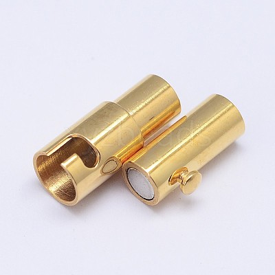 Column 304 Stainless Steel Locking Tube Magnetic Clasps STAS-D117-A-G-1