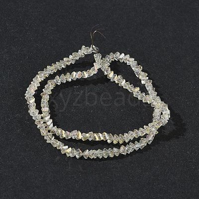 Electroplate Transparent Glass Beads Strands EGLA-P061-04C-AB17-1