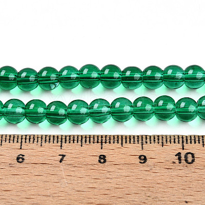Baking Paint Transparent Glass Beads X1-DGLA-N006-6mm-09-1