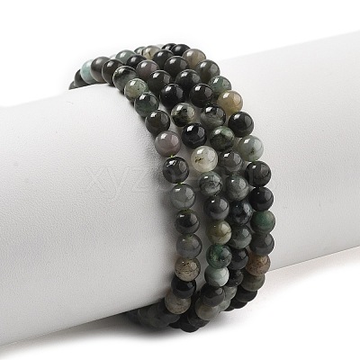Synthetic Emerald Beads Strands G-A262-A03-4mm-1-1