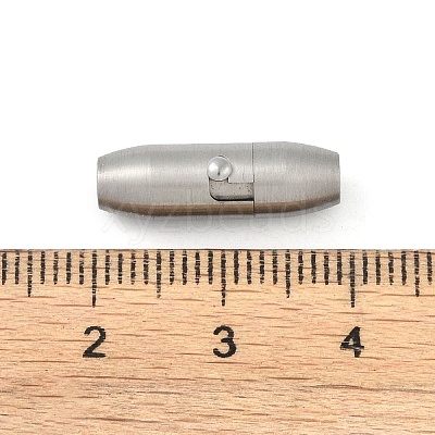 Non-Tarnish 304 Stainless Steel Locking Tube Magnetic Clasps X-STAS-F194-20P-1