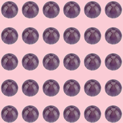 120Pcs Natural Amethyst Round Beads G-PA0001-16A-1