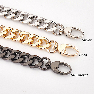 2Pcs Aluminum Curb Chain Bag Handles FIND-WR0007-05P-1