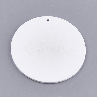 Printed Wooden Big Pendants WOOD-S048-24-1