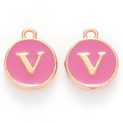 Golden Plated Alloy Enamel Charms LS-ENAM-S118-08V-1