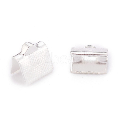 304 Stainless Steel Ribbon Crimp Ends STAS-P249-30S-1