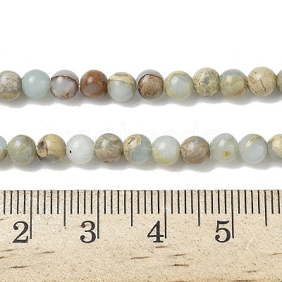 Natural Shoushan Stone Beads Strands G-B155-A01-4mm-1