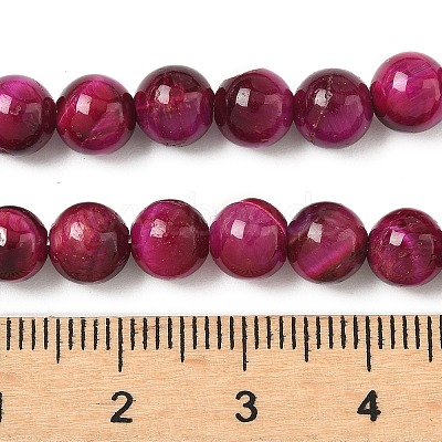 Grade B Natural Tiger Eye Beads Strands G-F591-18-8mm-05-01-1