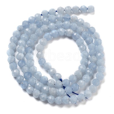 Natural Angelite Beads Strands G-G161-A05-03-1
