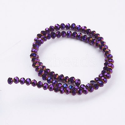 Electroplate Glass Beads Strands LS-EGLA-D020-3x2mm-84-1