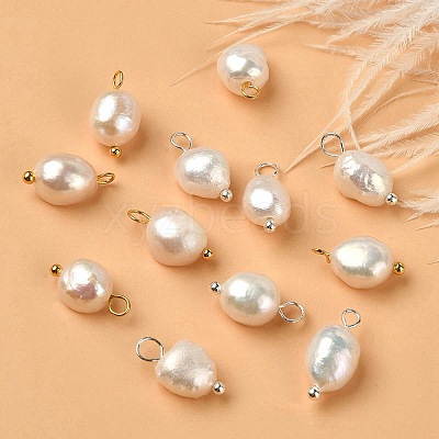 12Pcs 2 Colors Natural Pearl Potato Charms FIND-YW0004-33-1