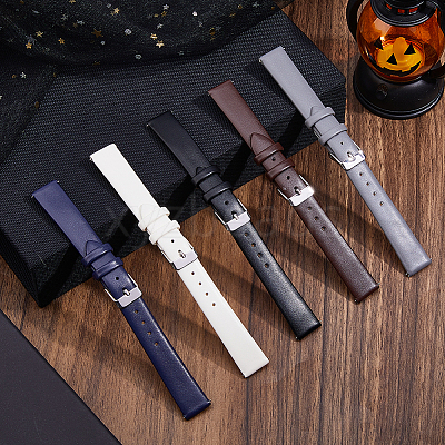 5 Bags 5 Colors PU Leather Watch Band FIND-FH0017-63B-1