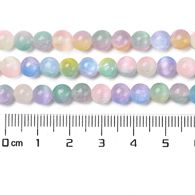 Natural Selenite Beads Strands G-Q162-A01-01A-01-1