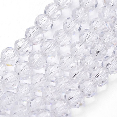 Transparent Glass Bead Strands X-GLAA-G013-8mm-72-1