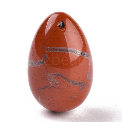 Natural Red Jasper Pendants G-P438-E-04-1