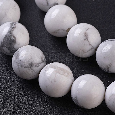 Natural Howlite Beads Strands G-D855-13-8mm-1