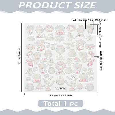 Christmas Nail Art Stickers MRMJ-WH0201-003-1