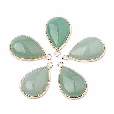 Natural Green Aventurine Pendants G-S330-21-1