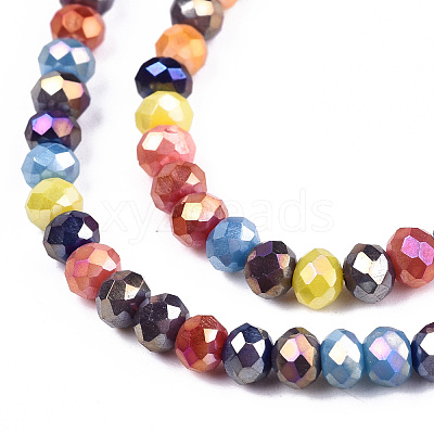 Opaque Glass Beads Strands X-GLAA-T006-12A-1