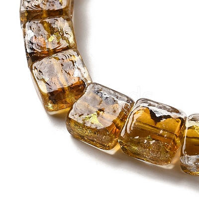 Handmade Gold Foil and Silver Foil Lampwork Beads FOIL-C001-01C-05-1