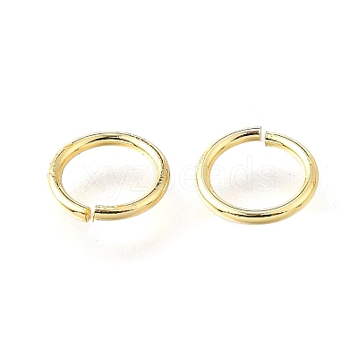 Brass Open Jump Rings KK-V007-004G-10-1