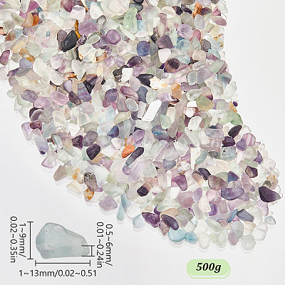 500G Natural Fluorite Beads G-SP0001-11-1