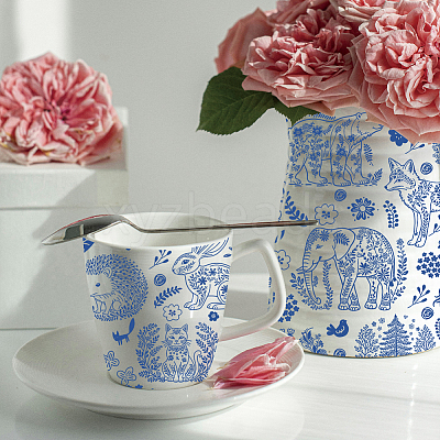 6Pcs 6 Styles Paper Ceramic Decals DIY-SD0002-07C-1