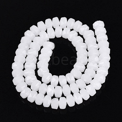 Imitation Jade Glass Beads Strands GLAA-Q114-01A-C01-1