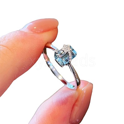 925 Sterling Silver with Cubic Zirconia Finger Rings FS-WGFD4D7-05-1