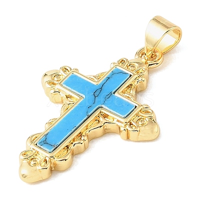 Dyed Synthetic Turquoise Pendants GG-CBA6938-15G-02-1