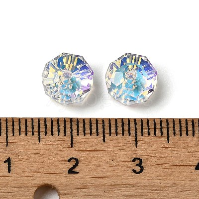 Transparent K9 Glass Beads GLAA-E048-02A-1