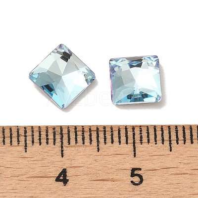 Glass Rhinestone Cabochons RGLA-P037-06B-D202-1