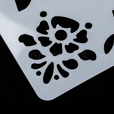 Plastic Reusable Drawing Painting Stencils Templates DIY-F018-B04-1