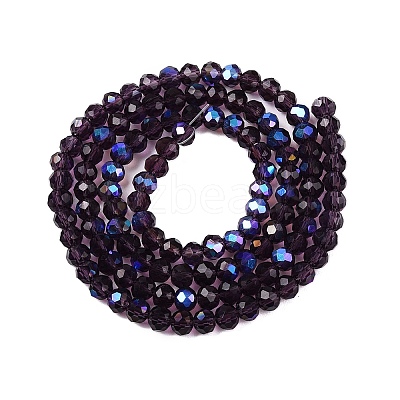 Electroplate Glass Beads Strands LS-EGLA-A044-T4mm-L15-1