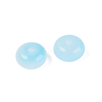 Baking Paint Imitation Jade Glass Beads GL-N006-01B-10-1