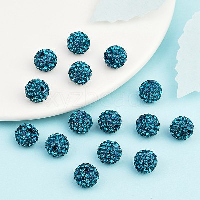 Pave Disco Ball Beads RB-Q195-10mm-229-1