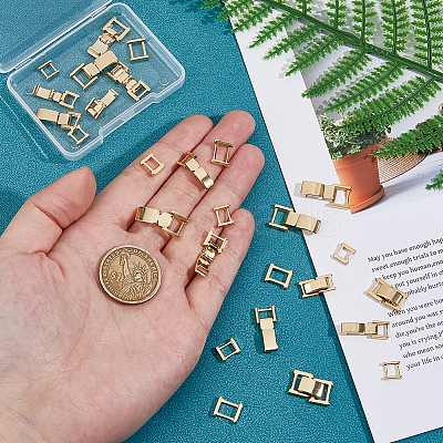 15Pcs 3 Styles Brass Watch Band Clasps KK-DC0004-52G-1