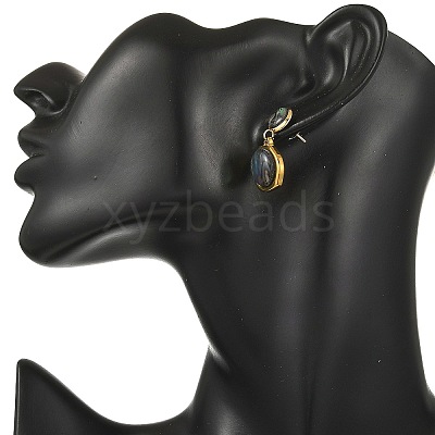 304 Stainless Steel Dangle Stud Earring for Women EJEW-JE07349-1