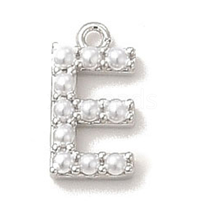 Plastic Imitation Pearl Pendants KK-P230-17P-E-1