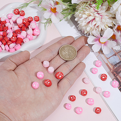 6 Strands 3 Colors Handmade Polymer Clay Bead Strands CLAY-PA0001-43-1