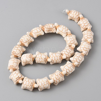 Dyed Synthetic Turquoise Beads Strands G-WH0030-12B-1