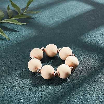 Natural Wooden Beads WOOD-PH0009-36-1
