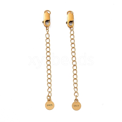 925 Sterling Silver Chain Extenders STER-D036-35AG-1