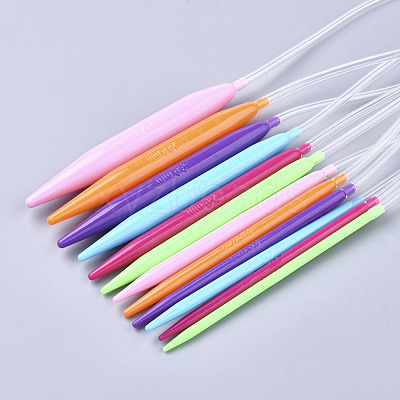 ABS Plastic Circular Knitting Needles TOOL-T006-44-1