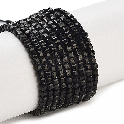 Natural Black Tourmaline Beads Strands G-H042-B21-01-1