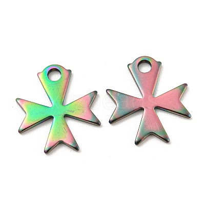 Ion Plating(IP) 304 Stainless Steel Charms STAS-C043-49M-1