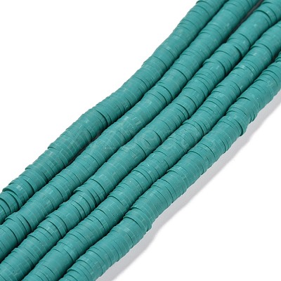 Handmade Polymer Clay Beads Strands CLAY-R089-6mm-Q107-1