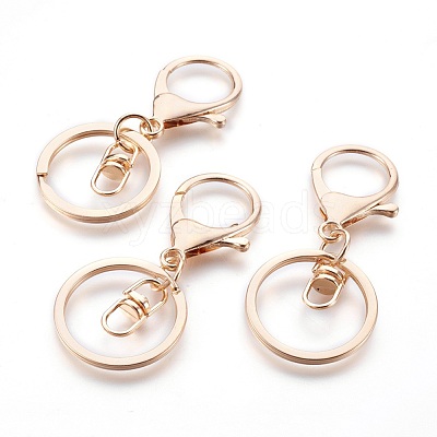 Alloy Keychain Clasp Findings X-IFIN-F151-02G-1