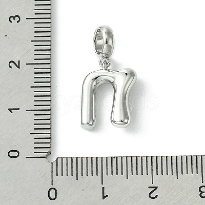 Rack Plating Brass with ABS Plastic Pearl European Dangle Charms KK-G501-02N-P-1