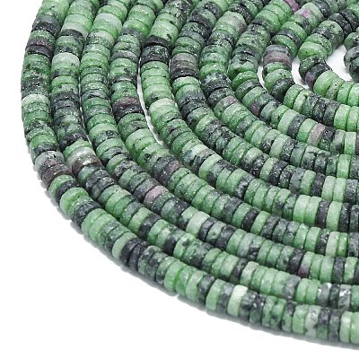 Natural Ruby in Zoisite Beads Strands G-P575-B29-4x1mm-1